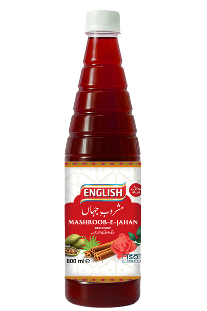 Mashroob-e-jahan Red Syrup  - 800 ml